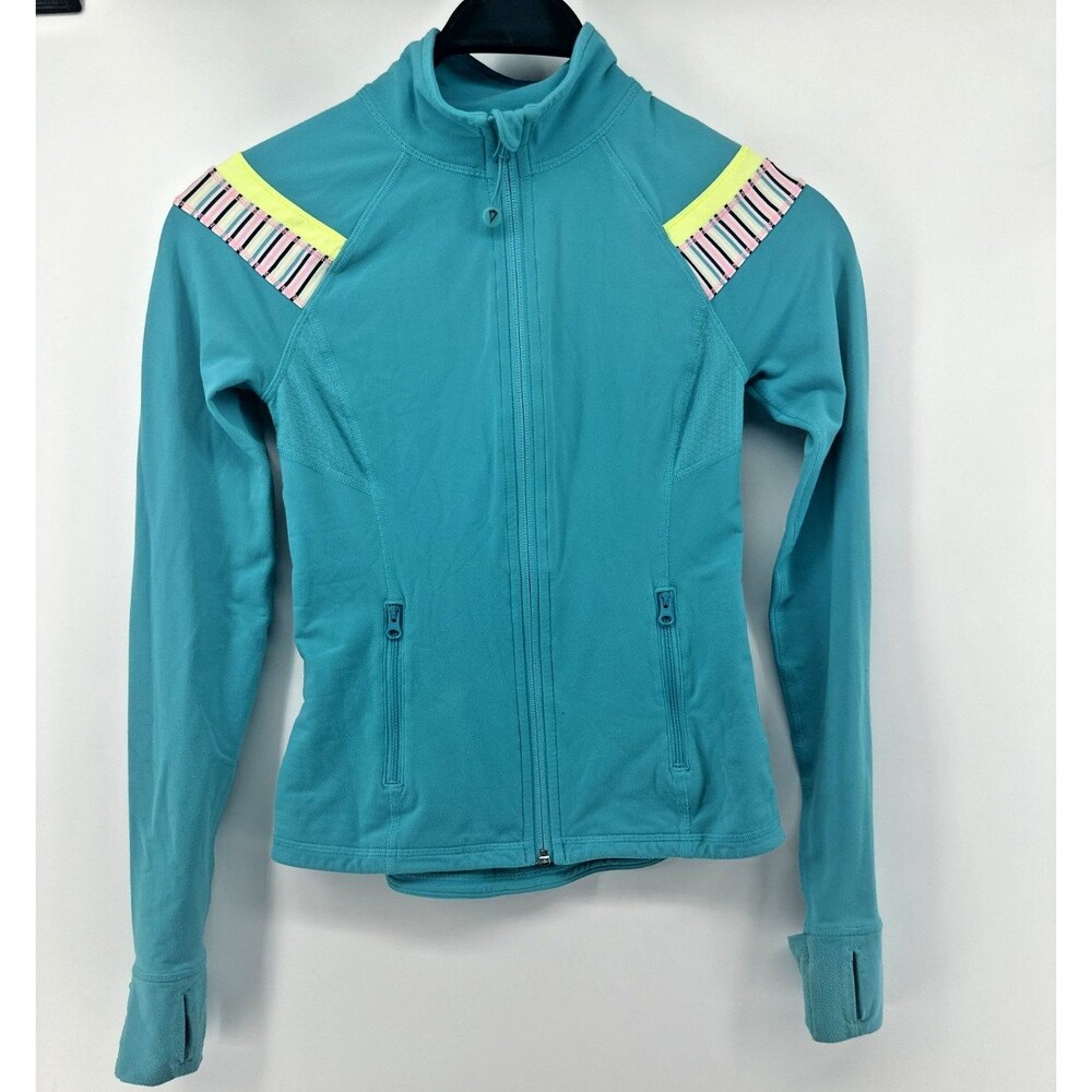 Ivivva Girl’s Turquoise Full Zip Jacket size 10